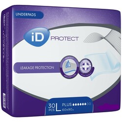 ID PROTECT. Пеленки iD Expert Protect  Plus 60x90 см 30 шт (5411416047926)