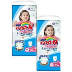 Goo.N. Трусики XL (12-20 кг)  для девочек, mega pack, 2x38 шт. (4902011751413)