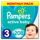 Pampers. Подгузники Pampers Active Baby-Dry Размер 3 (6-10 кг), 208 подгузников  (910745)
