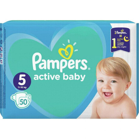 Pampers. Подгузники Pampers active baby 5 (11-16 кг), 50 шт. (948410)