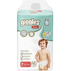 Giggles Підгузники-трусики дитячі Pants 7(17+ кг) 16шт(8680131205172)