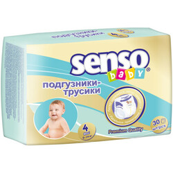 Senso Baby. Подгузники-трусики  Maxi 4 (9-14 кг), 30 шт (4810703074194)