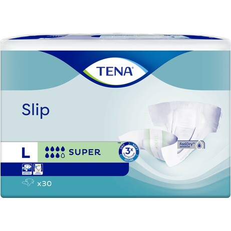 Tena. Підгузники для дорослих Tena Slip Super L, 30 шт(7322541118499)