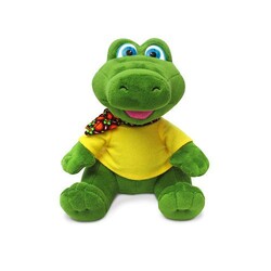 Lava. Мягкая игрушка Крокодил в футболке (19 см, музыкальный) (LA8744)