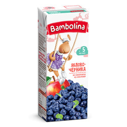 Bambolina. Нектар Яблоко-черника, 200 мл 5 мес + (003797)