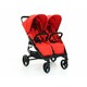 Valco baby. Детская коляска универсальная 2в1 для двойни Snap Duo Fire Red (9963.9963.9885)