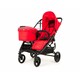 Valco baby. Дитяча коляска універсальна 2в1 для двійні Snap Duo Fire Red (9963.9963.9885)