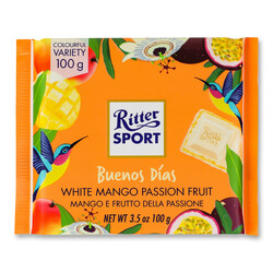 Ritter Sport. Шоколад білий манго-маракуйя 100г. (4000417217004)