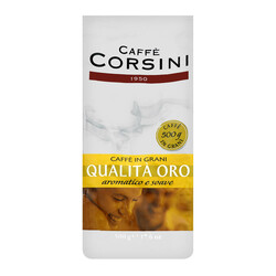 Caffe Corsini. Кава в зернах Qualita 'Oro смажений натурал 0,5 л. (8001684910021)