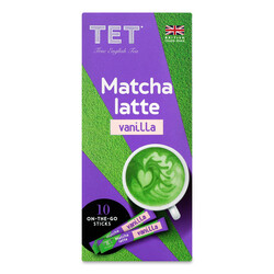TET.Чай зелений Matcha Latte vanilla, 10 * 10г (5060207698528)