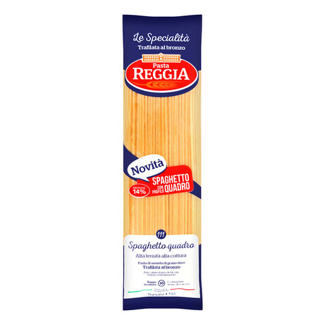 Pasta Reggia. Изделия макаронные Спагетти АллаЧитарра 500г. (8008857611112)