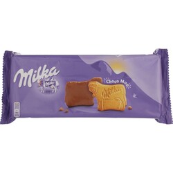 Milka. Печиво в шоколадній глазурі 200г. (7622210762542)