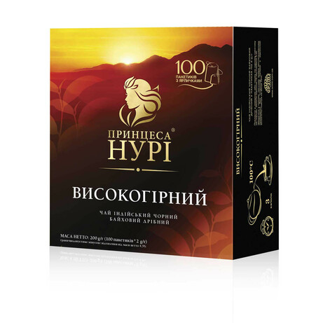 Принцеса Нурі. Чай чорний Високогірний 100 * 2г (4823096800172)