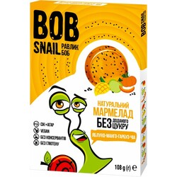 Мармелад Bob Snail натуральные Яблочно-манго-тыквенный с Чиа 108 г (4820219341277)