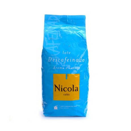 Nicola. Кава зерно Descafeinado без кофеїну смажений 1кг(5601132001948)