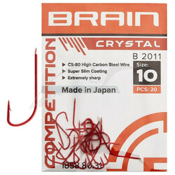 Brain. Крючок Crystal B2011 №16 (20 шт/уп) ц:red(1858.80.28)