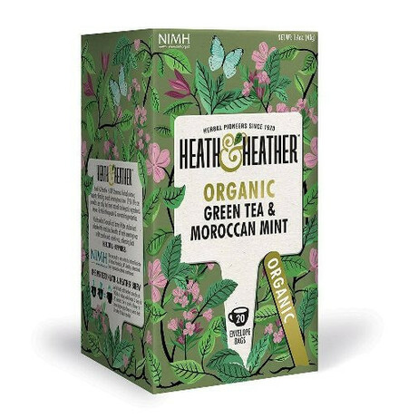 Heath&Heather. Чай зелений Heath&Heather аромат марокканської м'яти 20*2г(5060123609592)