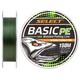 Select. Шнур Basic PE 150m (темн-зел.) 0.12mm 12lb/5.6kg (1870.18.22)