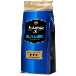 Ambassador. Кофе в зернах "Blue Label". 250г (8719325127867~)