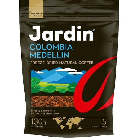 Jardin.  Кава Colombia medellin розчинний сублімований 130г(4823096803623)