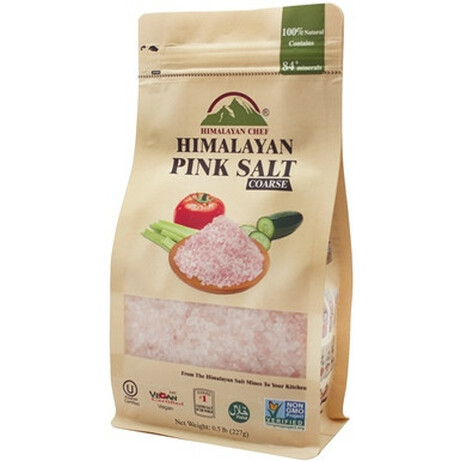 Гімалайська сіль. Натуральна гімалайська рожева сіль Himalayan Chef Велика 227 г(818581013933)