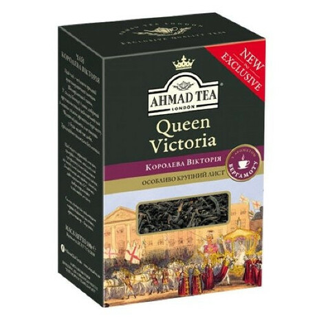 Ahmad tea. Чай черный Ahmad tea Королева Виктория 180 г (0054881116626)