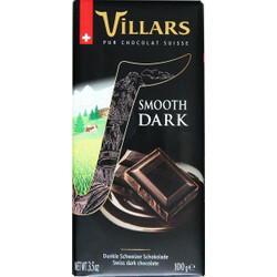 Villars. Шоколад Сердце Швейцарии Черный 100г  (7610036002928)