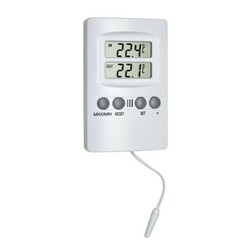 TFA . Термометр цифровой , внешний проводной датчик, 110x70x20мм (301024)