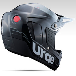 Urge. Шлем Down-O-Matic черно-серебристо белый L (59-60см) (3700812326950)