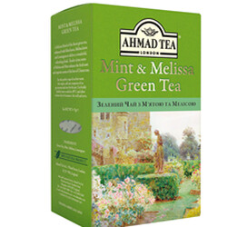 Ahmad tea. Зеленый чай Ахмад Мята и Мелисса 75г (0054881112291)