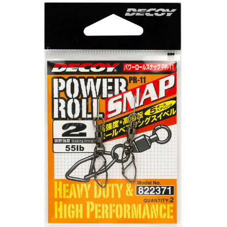 Decoy. Вертлюжок с застежкой PR-11 Powerroll Snap №3 (2 шт/уп)(1562.08.37)