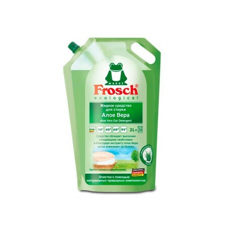 Frosch. Рідкий засіб для прання з Алое Віра, 2 л. (4001499122354)