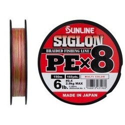 Sunline . Шнур Siglon PE х8 150m (мульти.) №0.4/0.108 mm 6lb/2.9 kg(1658.09.97)