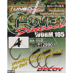 Decoy. Гачок Worm105 Cover Finesse №2(5 шт/уп) (1562.00.71)