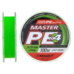 Select.  Шнур Master PE 100m (салат.) 0.20мм 24кг (1870.17.07)