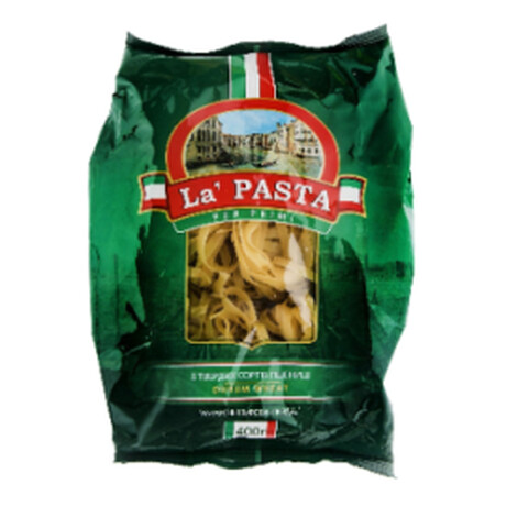 La Pasta. Вироби макаронні La Pasta Гніздо Тальятелле 400 г( 4820101713854)