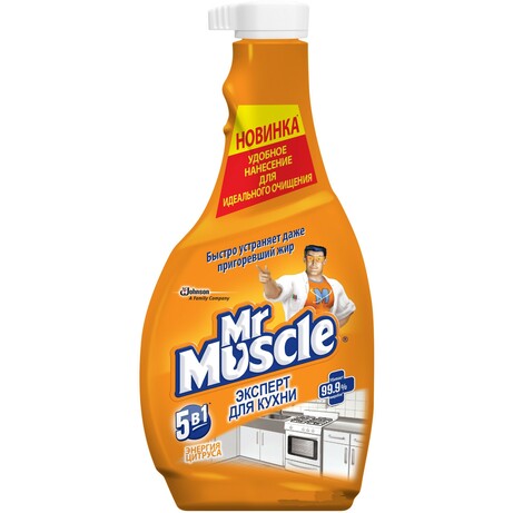 Mr.Muscle Засіб чистить для кухні Енергія Цитруса Запаска 450мл(4823002000863)