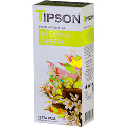Tipson. Чай зеленый Tipson китайский с лепестка жасмина 25*1,5г/уп (4792252931374)