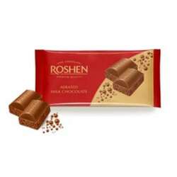 Roshen. Шоколад молочный пористый 85г (4911637616273)