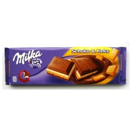 Milka. Шоколад крем-печенье 300гр(7622300330958)