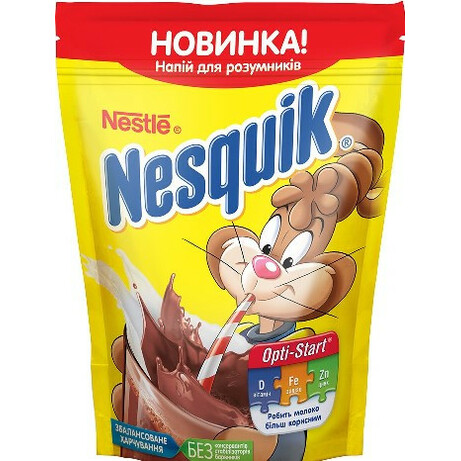 Nesquik. Напиток из какао Opti-Start быстрорастворимый 380 г (7613035702493)