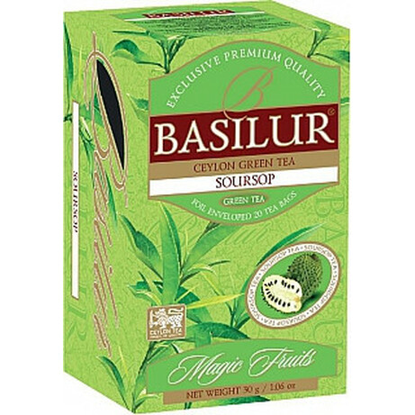 Basilur. Чай зелений Basilur з саусепом 20*1,5г(4792252935587)