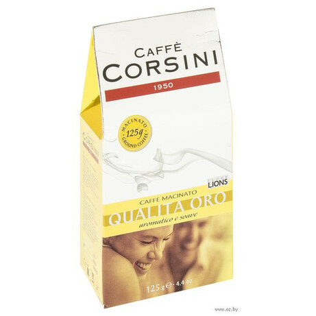 Corsini. Кофе молотый Qualita` Oro жареный натуральный (8001684025039)