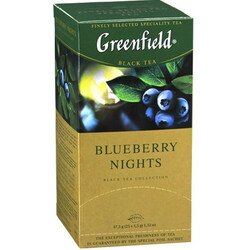 Greenfield. Чай Greenfield черный Blueberry Nights 25шт*1.5г(4820022865274)