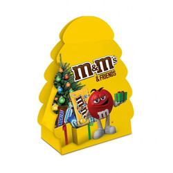 M&M's. Набор подарунковий M&M's & Friends Новорічна ялинка  106,5г(4823053700477)