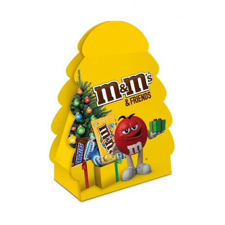 M&M`s. Набор подарочный M&M`s & Friends Новогодняя елка  106,5г (4823053700477)