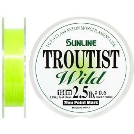 Sunline . Волосінь Troutist Wild 150m №0.6/0.128mm 1.25kg(1658.44.15)