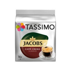 Jacobs. Кофе Tassimo Caffe Crema Classico натур жар 16*7г/уп (8711000500378)