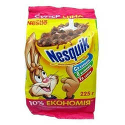 Nesquik. Завтрак готовый шоколадный 225г  (5900020023698)