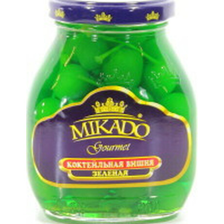 Mikado. Вишня зеленая коктейльная с/б 255г(4007415011955)